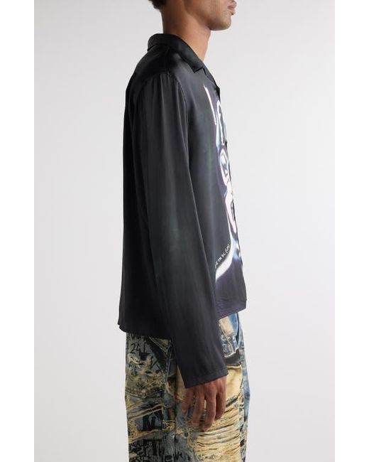 Acne Blue Dc Comics Catwoman Button-Up Shirt for men