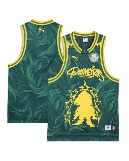 PUMA Green Se Palmeiras 2025 Fifa Club World Cup Drycell Basketball Jersey for men