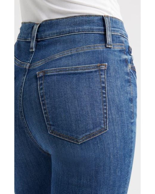 FRAME Blue The Icon High Waist Flare Jeans