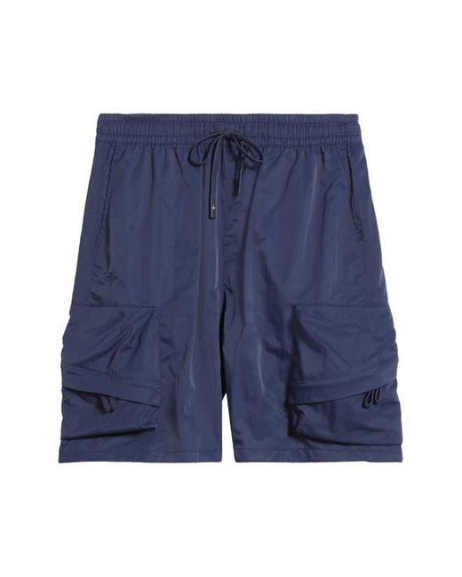 Saint Studio Blue Cargo Shorts for men