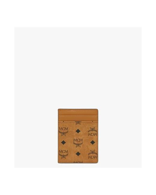 MCM Brown Aren Card Case for men