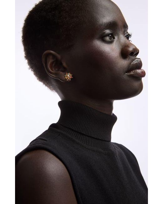 Susan Caplan Orange 1980S D Orlan Star Swarovski Crystal Clip-On Earrings