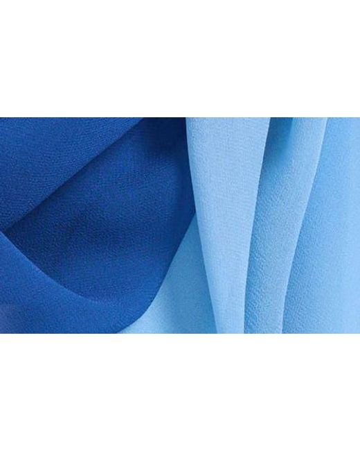 Henna & Hijabs Blue Silk & Modal Long Scarf