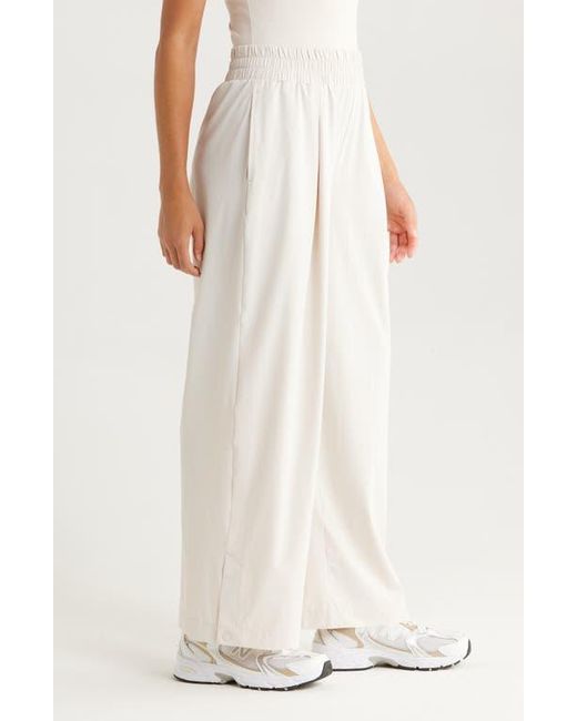 Zella White Atlas Wide Leg Pants