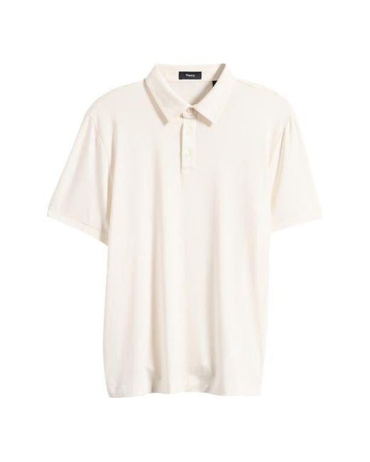 Theory White Noran Polo for men