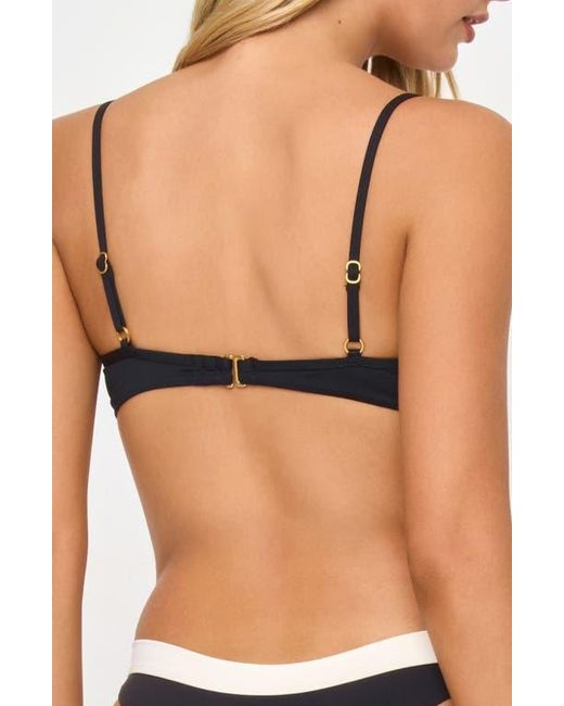 LSPACE Black Peyton Bikini Top