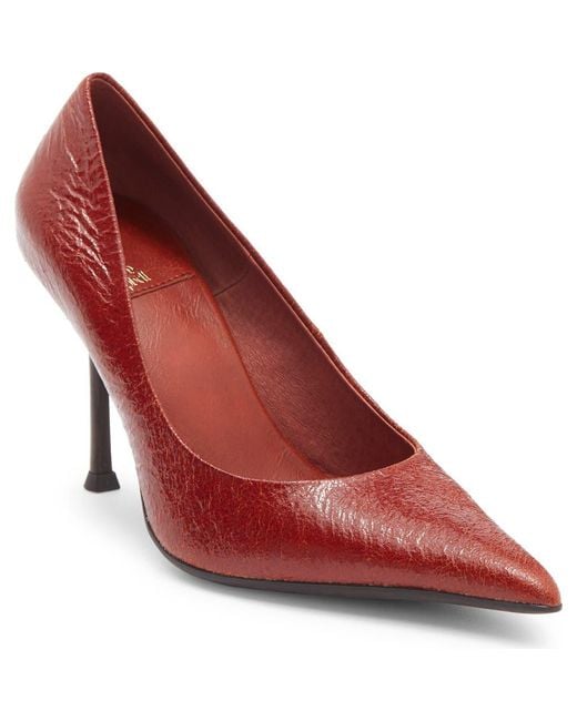 Jeffrey Campbell Red Risk Taker Pointed Toe Pump