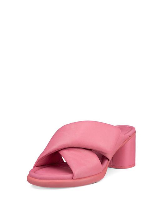 Ecco Pink Sculpted Lx Slide Sandal
