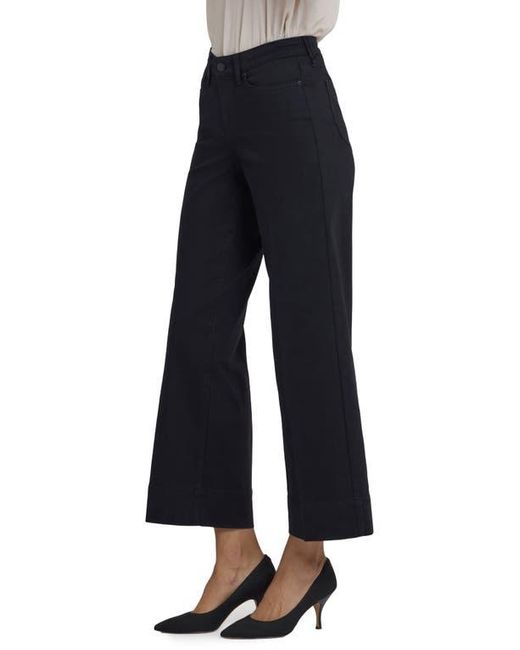 NYDJ Blue Teresa High Waist Wide Leg Ankle Jeans