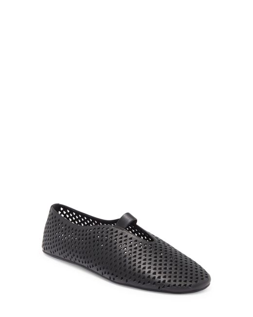 Jeffrey Campbell Stunz Perforated Mary Jane Flat in Gray | Lyst