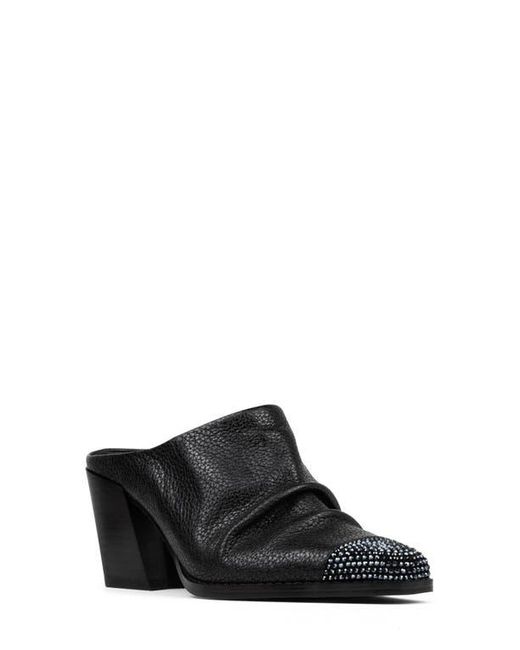 Donald J Pliner Women's Black Western Mule