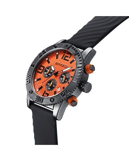 Breed Multicolor Double Agent Chronograph Watch With Date for men