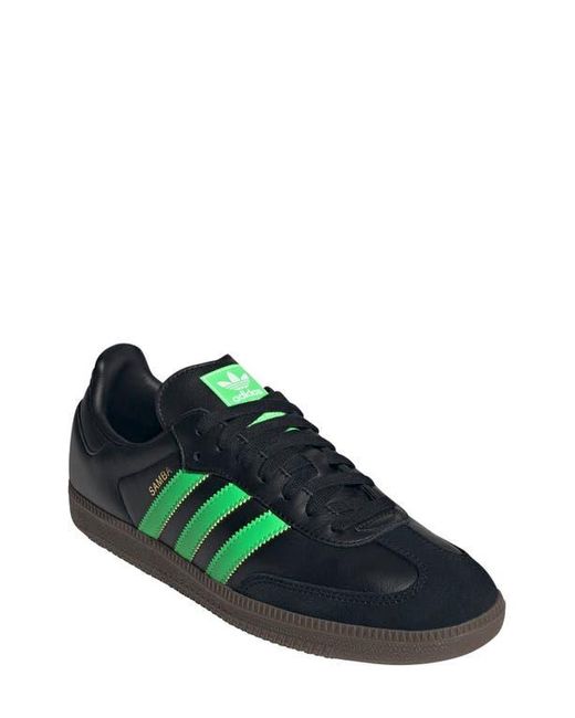 adidas gazelle silver green womens Women's Adidas Samba OG in Semi Scream Green / Core Black – Oneness Boutique main image 1