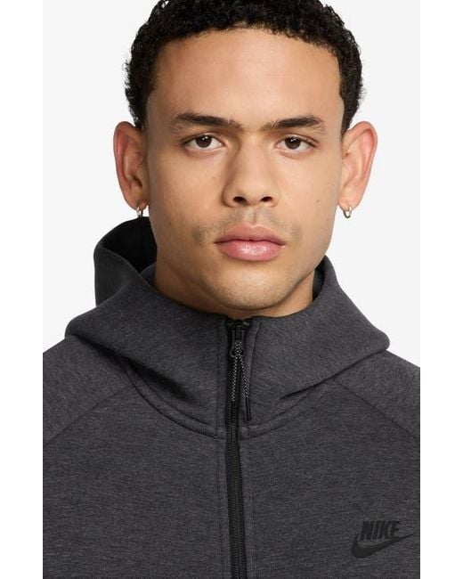 Nike Black Tech Windrunner Zip Hoodie for men