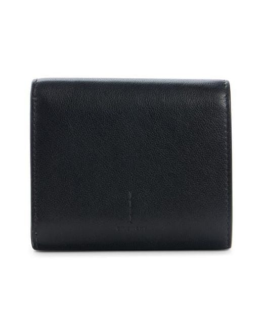 Givenchy Black Mini Day Leather Trifold Wallet