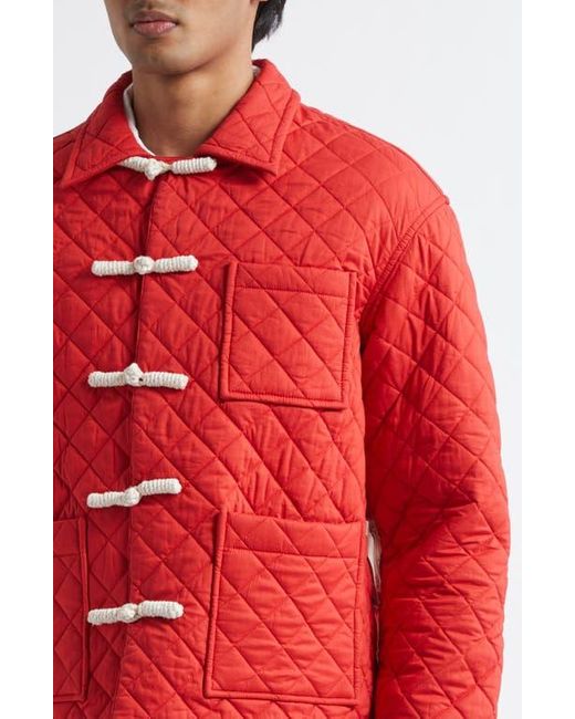 Bode Red Hobby Jacket for men