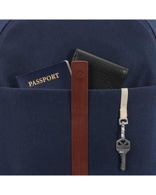 Samsonite Blue Virtuosa Carry-On Travel Backpack With Padded Laptop Sleeve