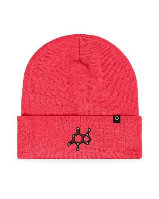 Alix Red Molecule Beanie for men
