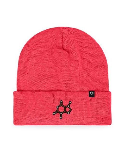 Alix Red Molecule Beanie for men