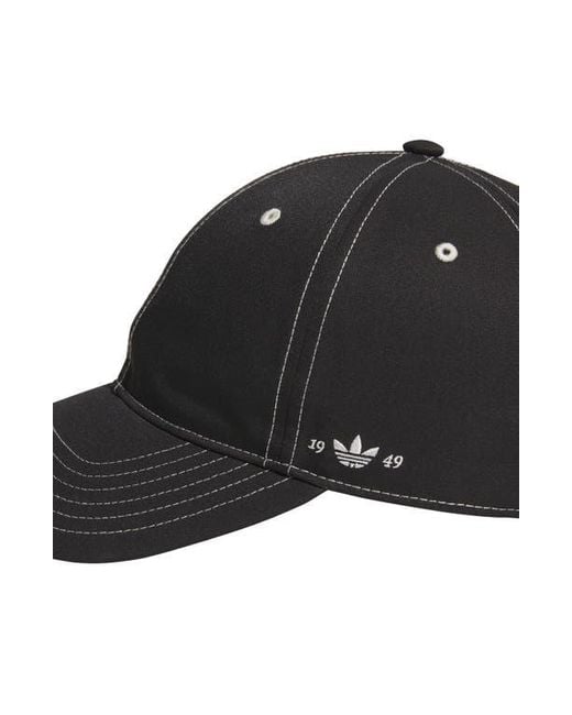 Adidas Black Stealth Strap Back Baseball Cap for men