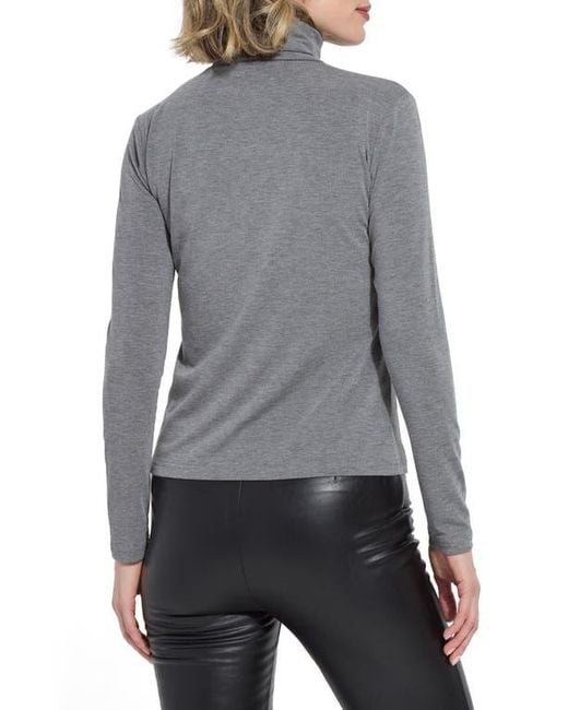 Lyssé Gray Ntials Essential Long Sleeve Turtleneck Top