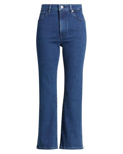 FRAME Blue The Reboot High Waist Crop Flare Jeans