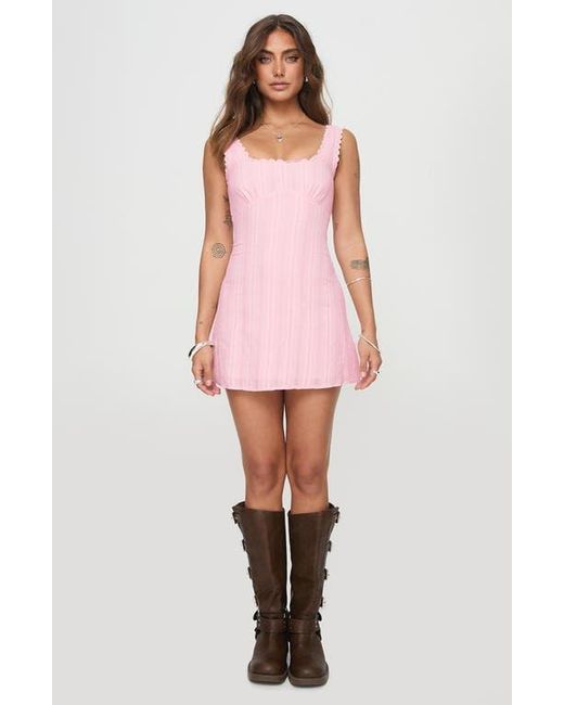 Princess Polly Pink Dasha Fit & Flare Minidress