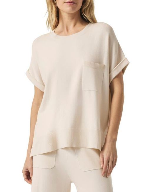 Splendid Natural Veronica Short Sleeve Sweater