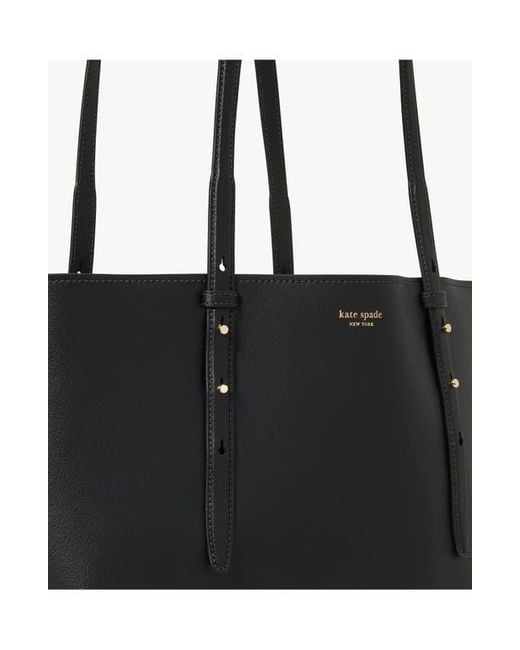 Kate Spade Black Do It All Fine Grain Leather Tote