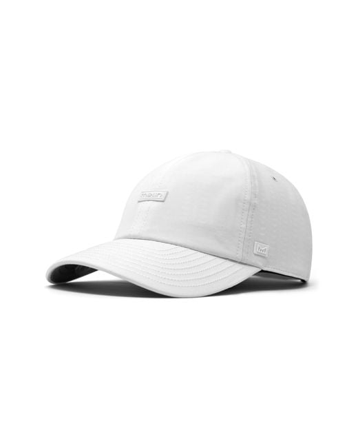 Melin White Legend Hydro Performance Dad Hat for men