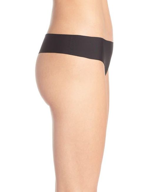 Halogen® Black 'No Show' Thong