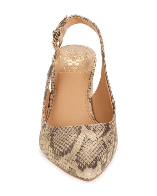 Vince Camuto Metallic Hamden Pointed Toe Slingback Pump