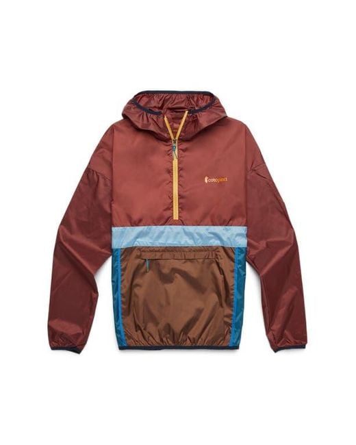 COTOPAXI Red Teca Half-Zip Windbreaker for men