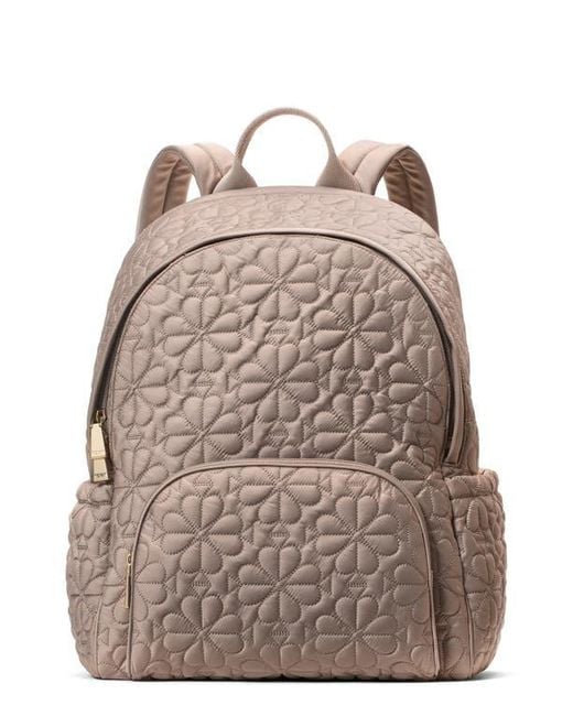 Kate Spade Brown Large Tilly Quilted Backpack
