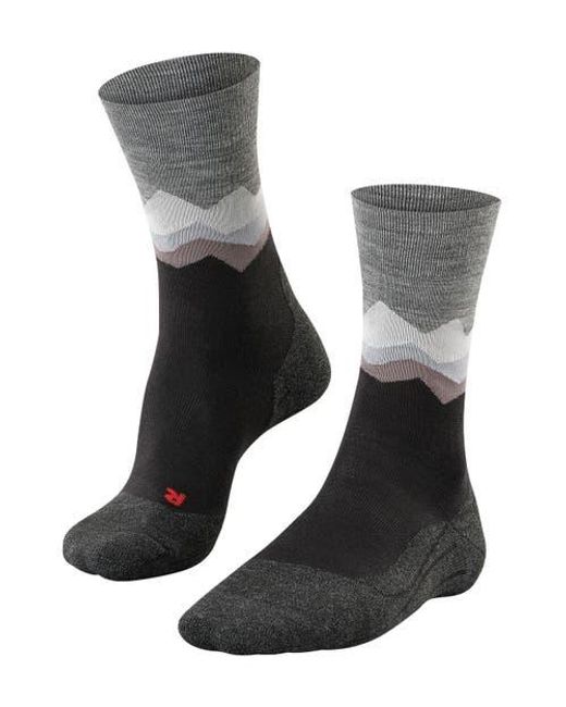 Falke Black Tk2 Explore Crest Hiking Socks for men
