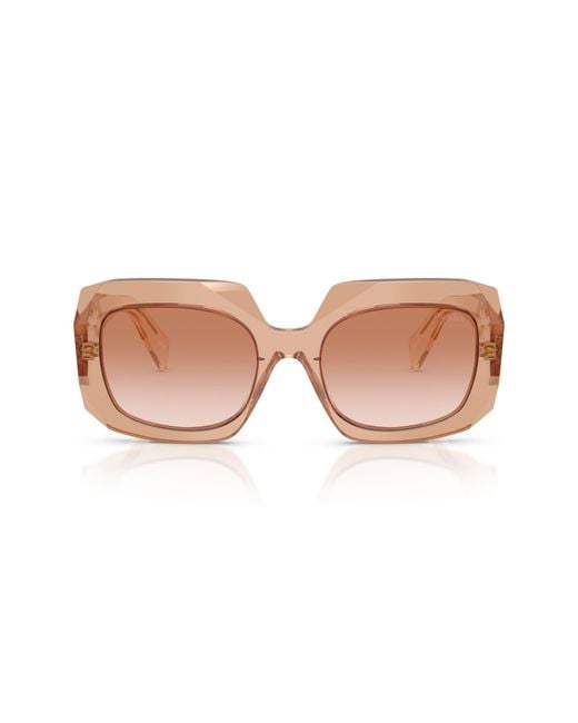 Prada Pink 55Mm Square Sunglasses