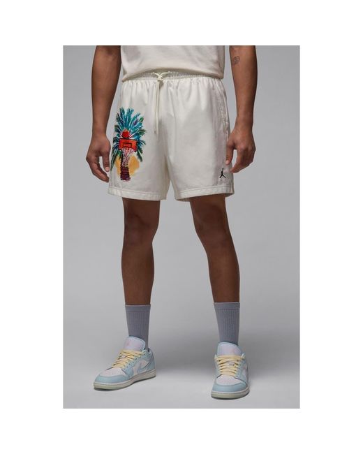 Nike Gray Essentials Twill Drawstring Shorts for men