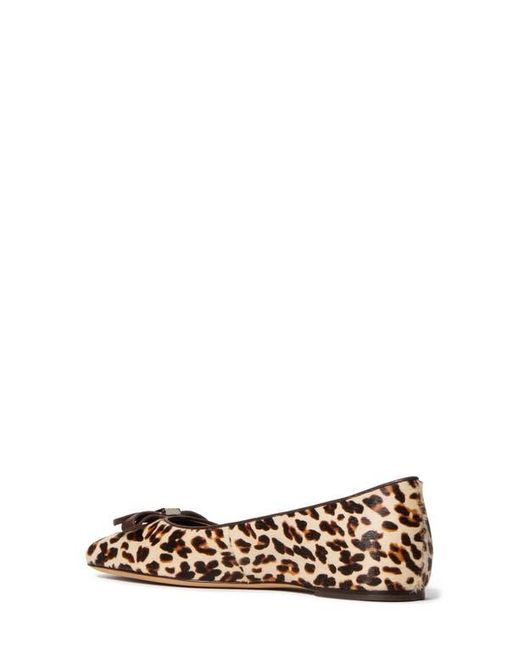 Kate Spade Brown Deco Bow Downtown Flat