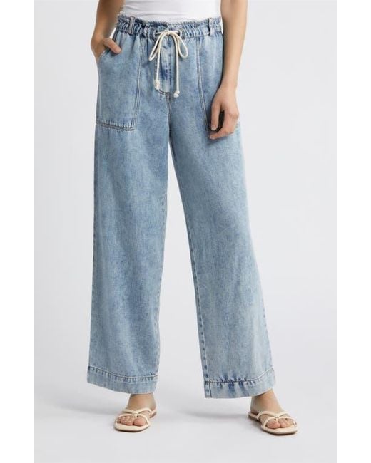 Rails Blue Ryan Wide Leg Drawstring Jeans