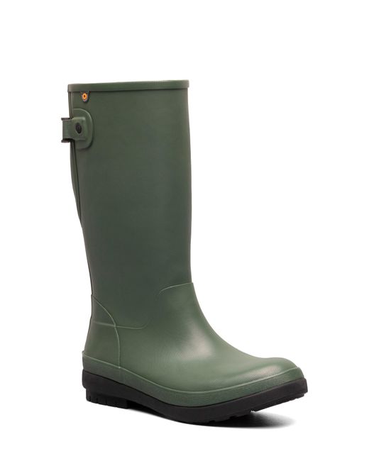 Bogs Green Amanda Ii Tall Waterproof Adjustable Calf Rain Boot