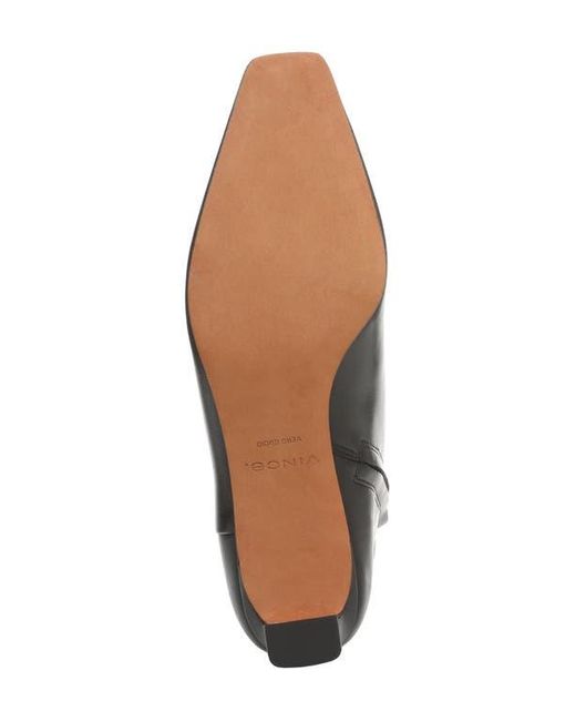 Vince Black Harlan Square Toe Bootie