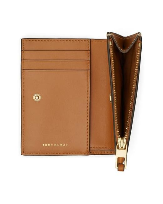 ★Tory Burch★T Monogram Denim Bi-Fold Wallet Tory Burch T Monogram Denim Bifold Wallet in Blue | Lyst