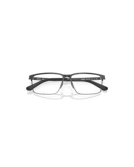 Costa Metallic 56Mm Rectangle Optical Glasses for men