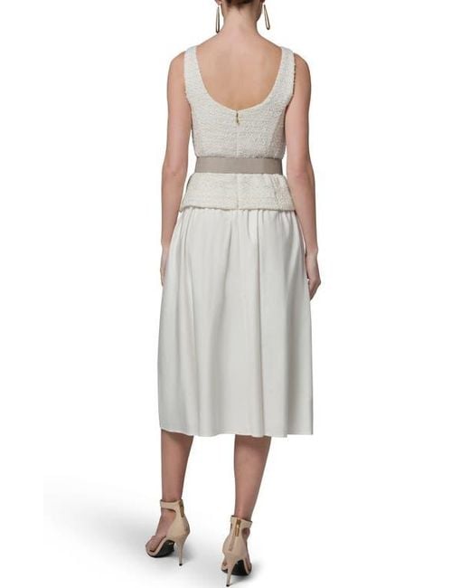 Donna Karan Women's Gray Belted A-Line Midi Dress - www.desnorhaar.be