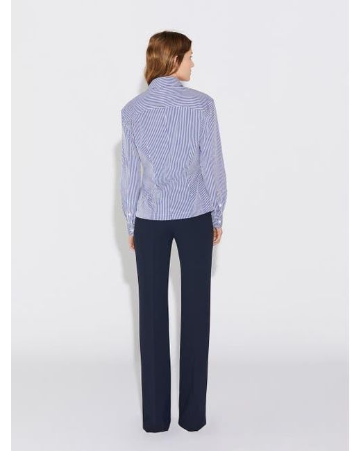Callas Milano Blue Sierra Classic Stripe Poplin Shirt