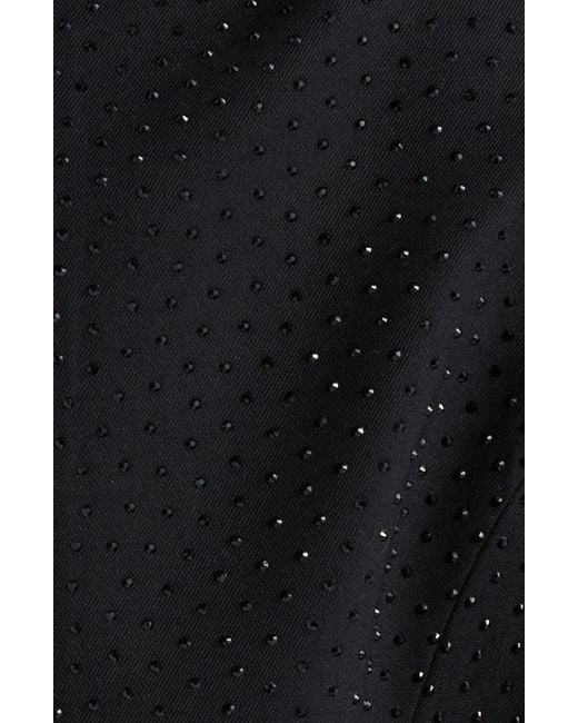 Balenciaga Black Hourglass Textured Dot Double Breasted Wool Blazer