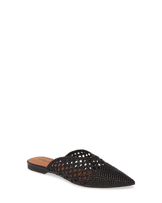 Jeffrey Campbell Black Leno Woven Pointed Toe Mule