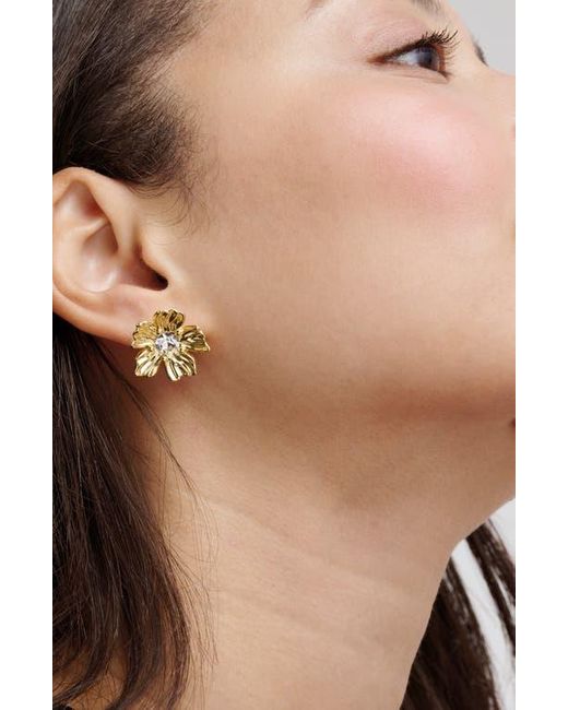 Ted Baker Yellow Petulia Flower Statement Stud Earrings