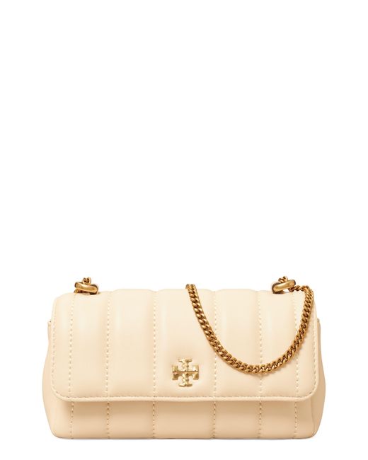 Tory Burch Mini Kira Flap Convertible Quilted Leather Shoulder Bag in ...