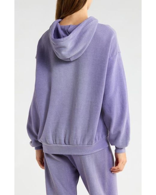 Aviator Nation Blue Logo Relaxed Fit Graphic Hoodie